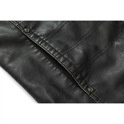 Mens Faux Leather Jacket Lightweight Fashion Motorcycle Leather Jackets Coat