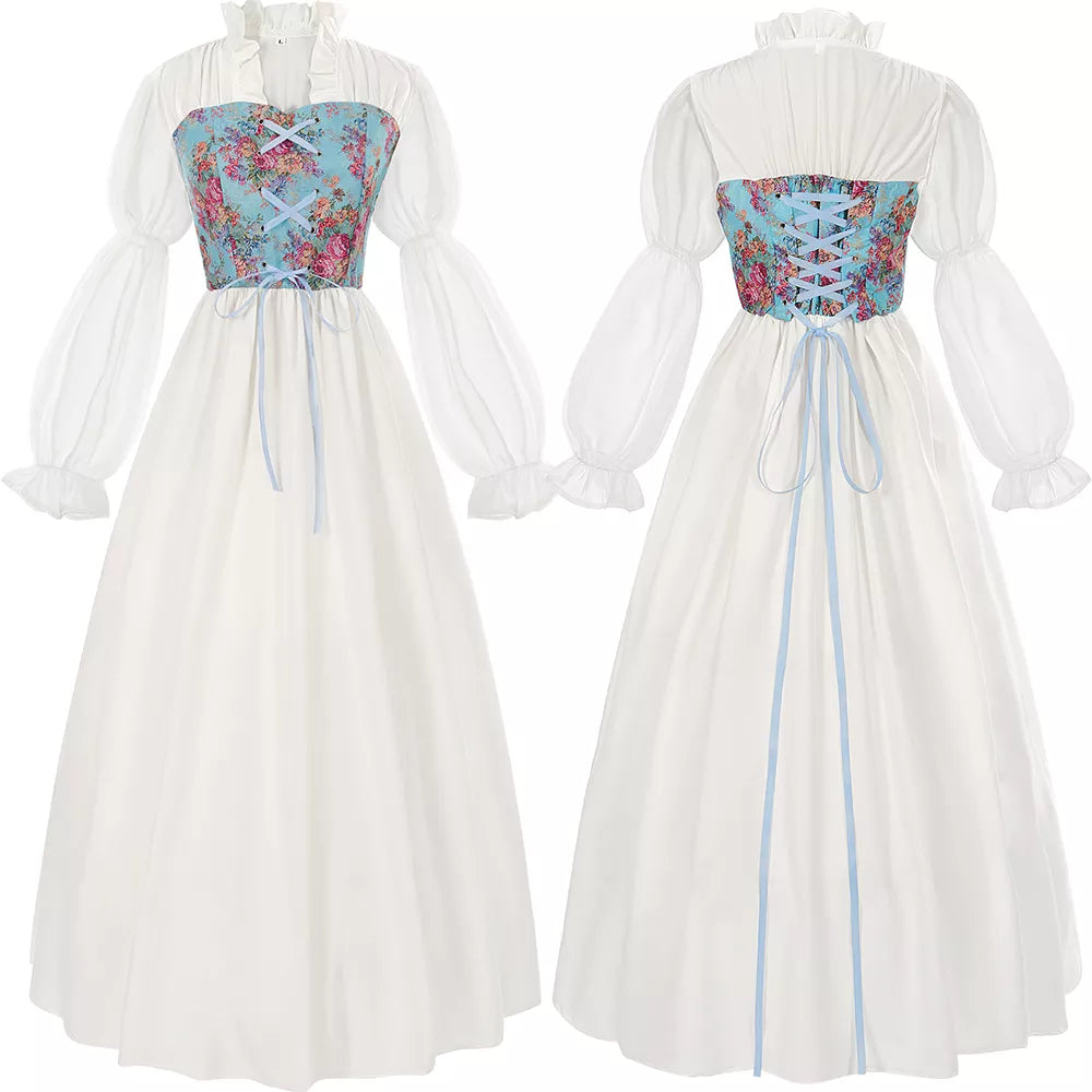 Women's Renaissance Dress Medieval Victorian Era Gown