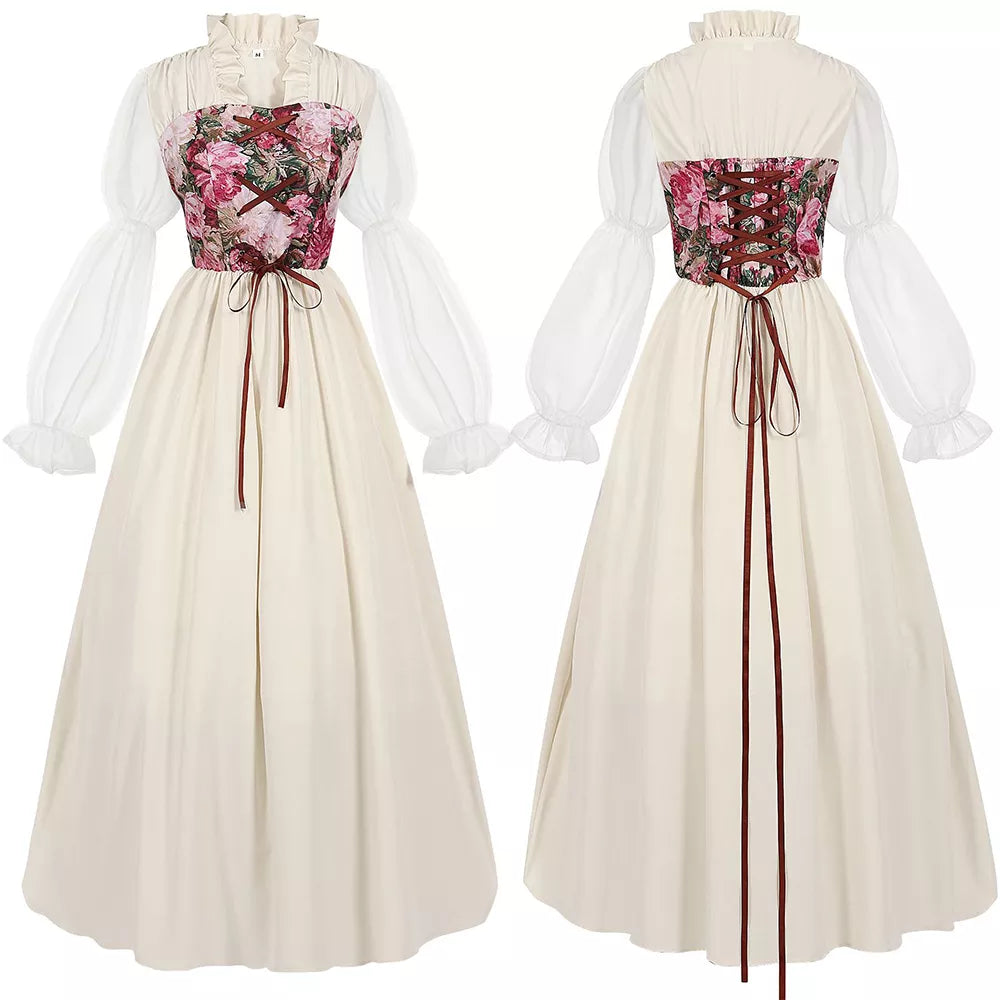 Women's Renaissance Dress Medieval Victorian Era Gown