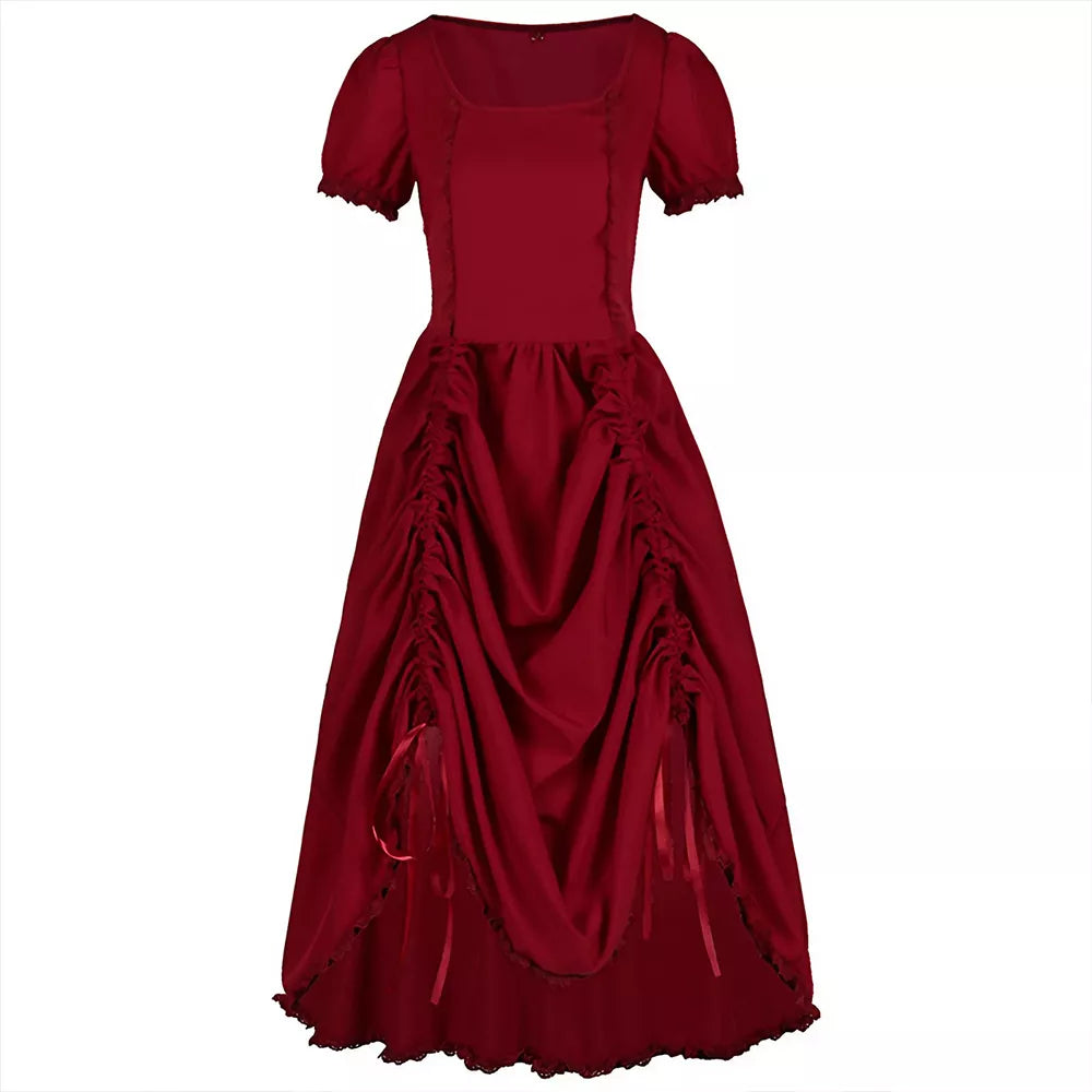 Women's Gothic Vintage Long Dress Victorian Gown