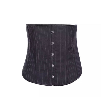 Underbust Corset with Steel Boning and Lace-Up Back