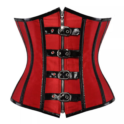 Steampunk Corset with Front Buckle Closure