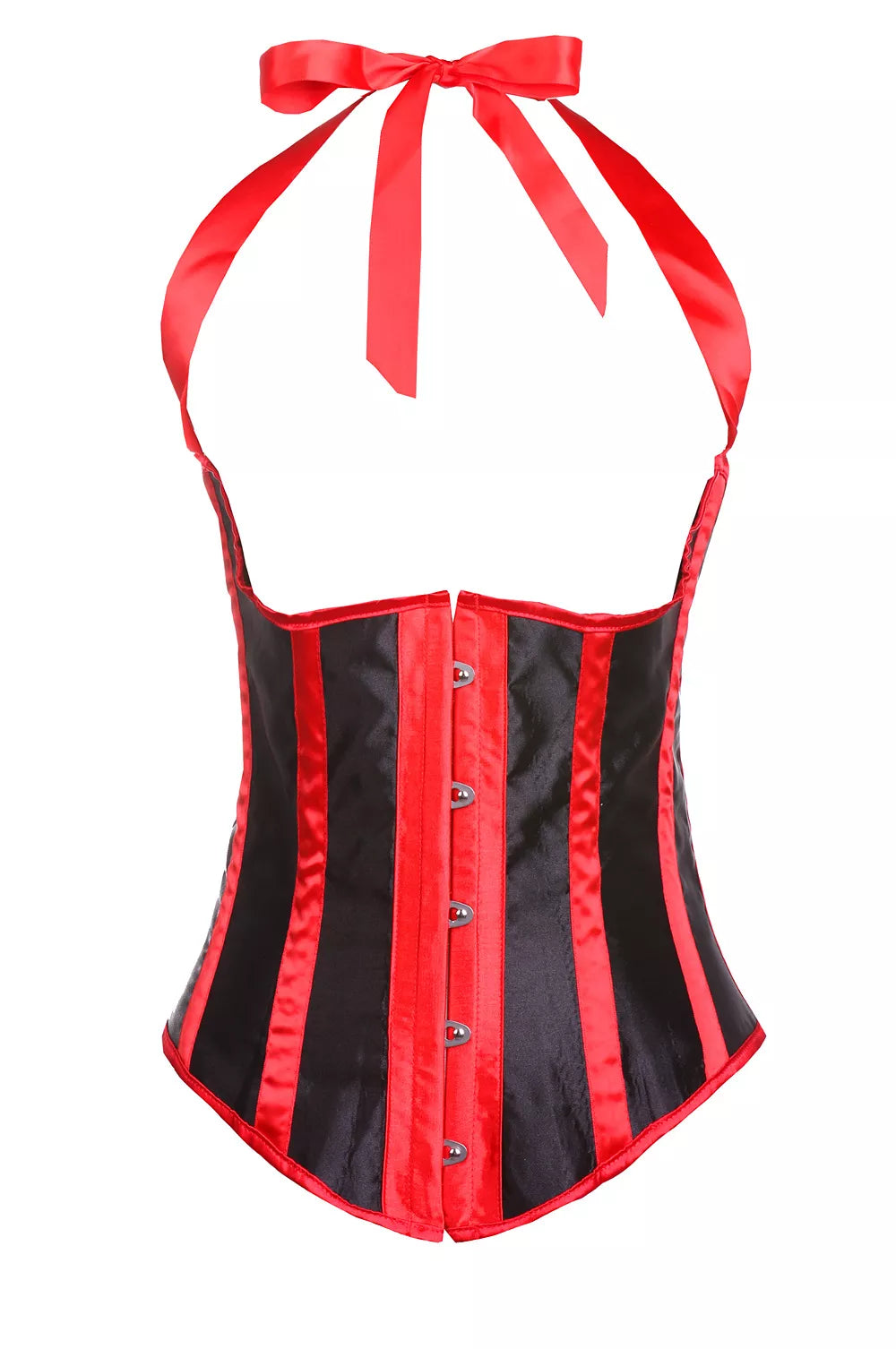 Halter Overbust Corset with Front Busk Closure