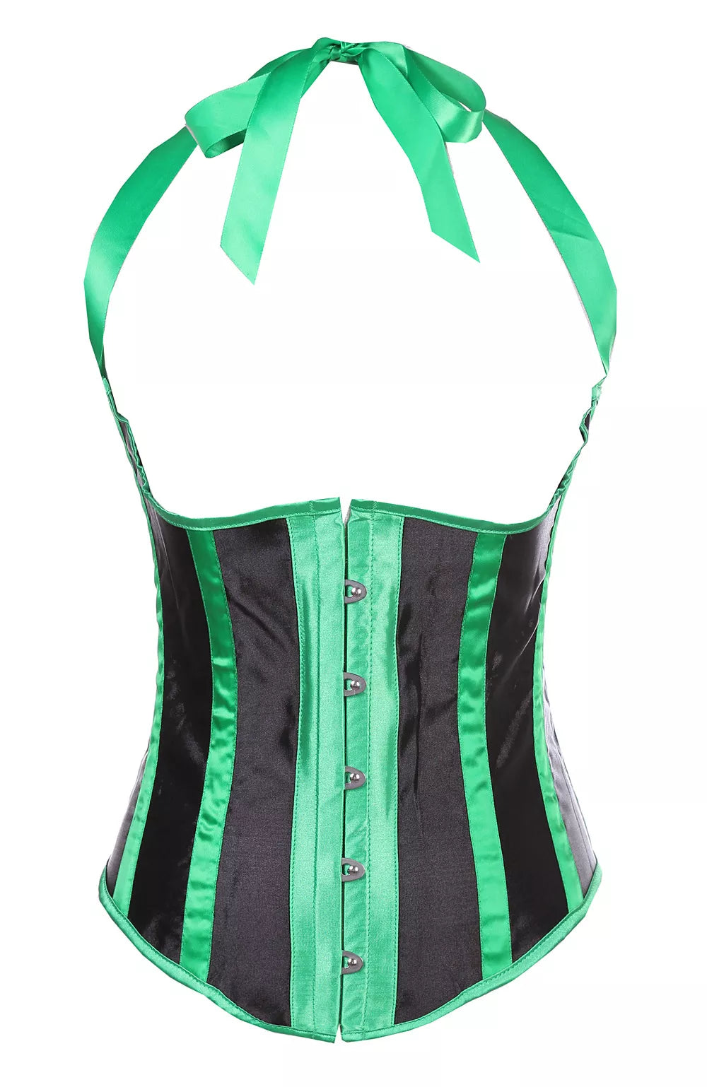 Halter Overbust Corset with Front Busk Closure