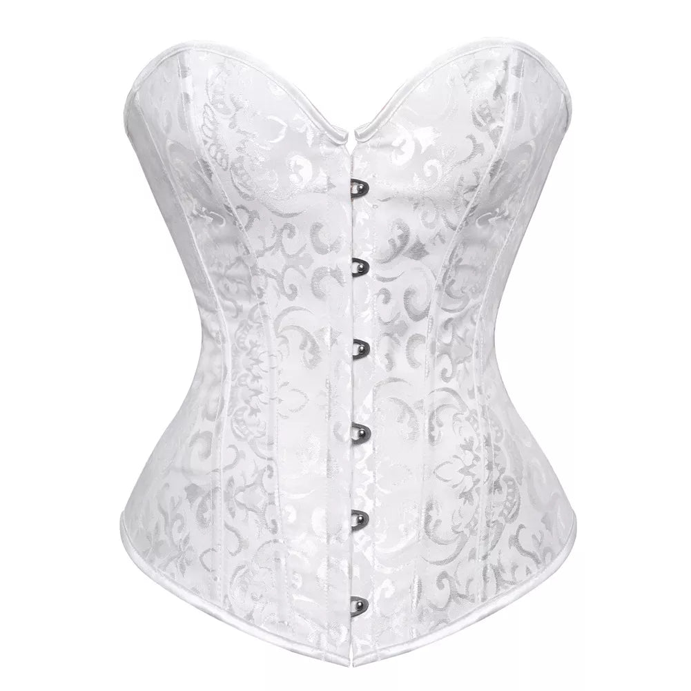 Steel Boned Corset with Lace-Up Back