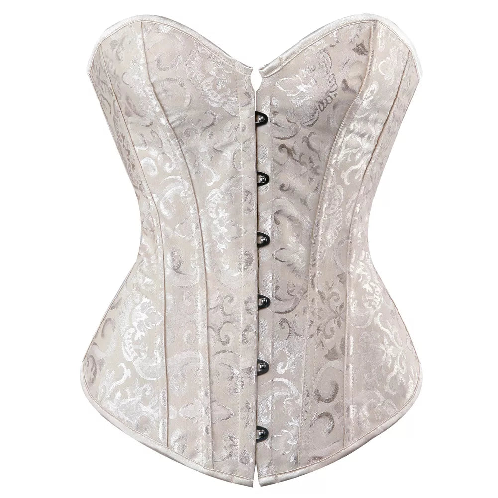 Steel Boned Corset with Lace-Up Back