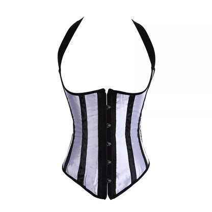 Halter Overbust Corset with Front Busk Closure