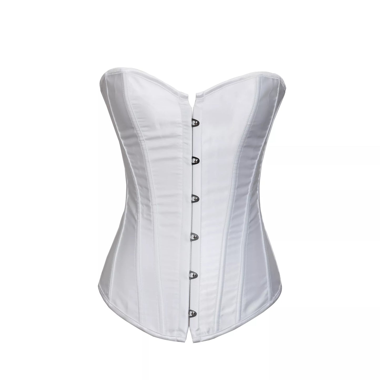 Classic Satin Overbust Corset Top with Steel Boning