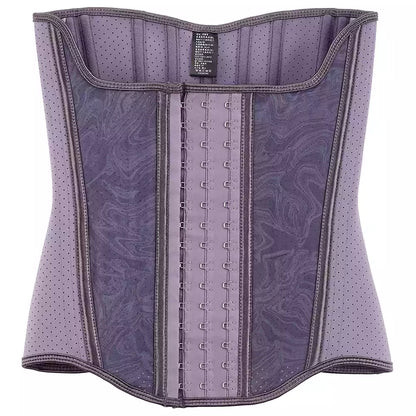 Purple Latex Waist Trainer and Abdominal Shapewear Belt for Sports