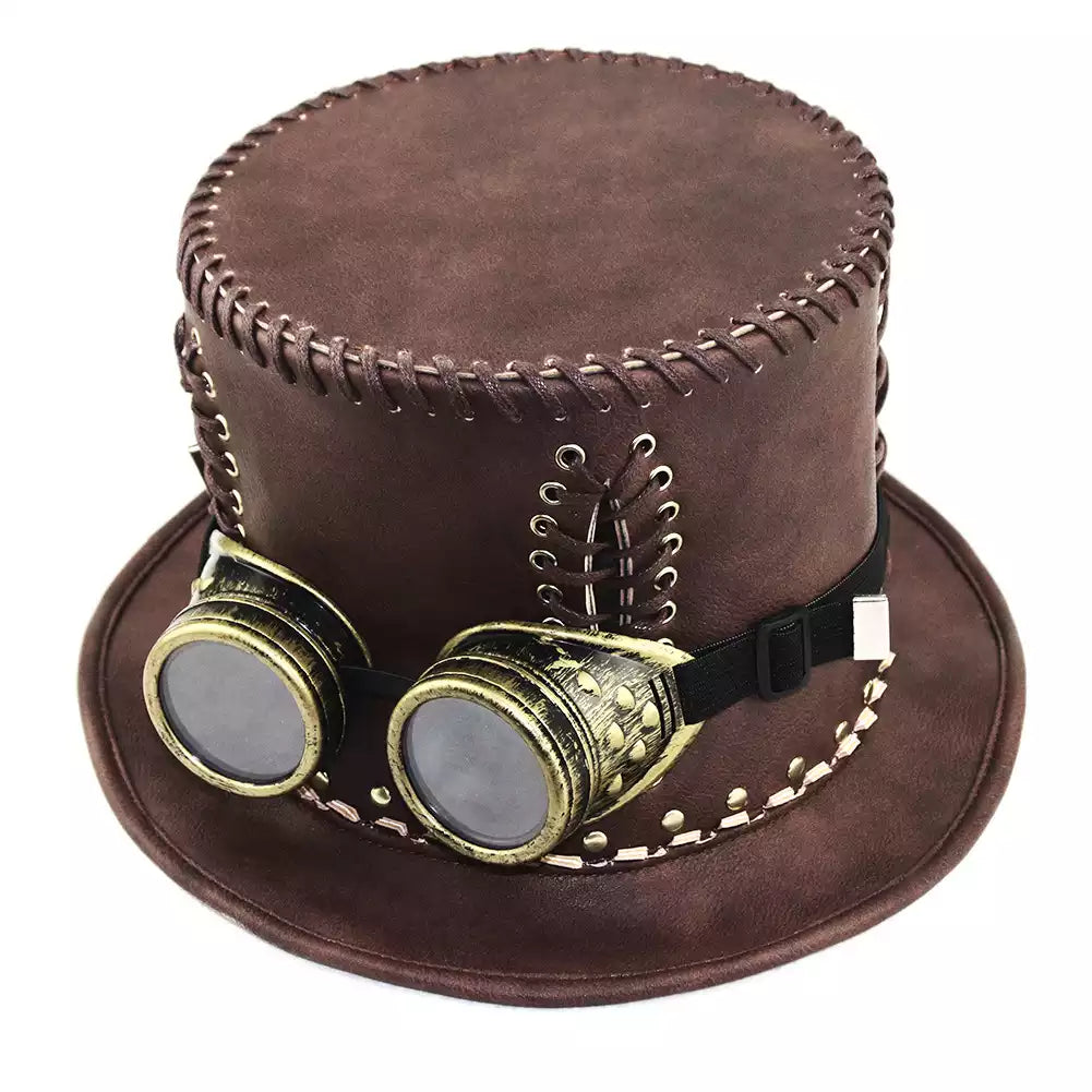 Halloween Party Cosplay Hat Steampunk Industrial Vintage Top Hat