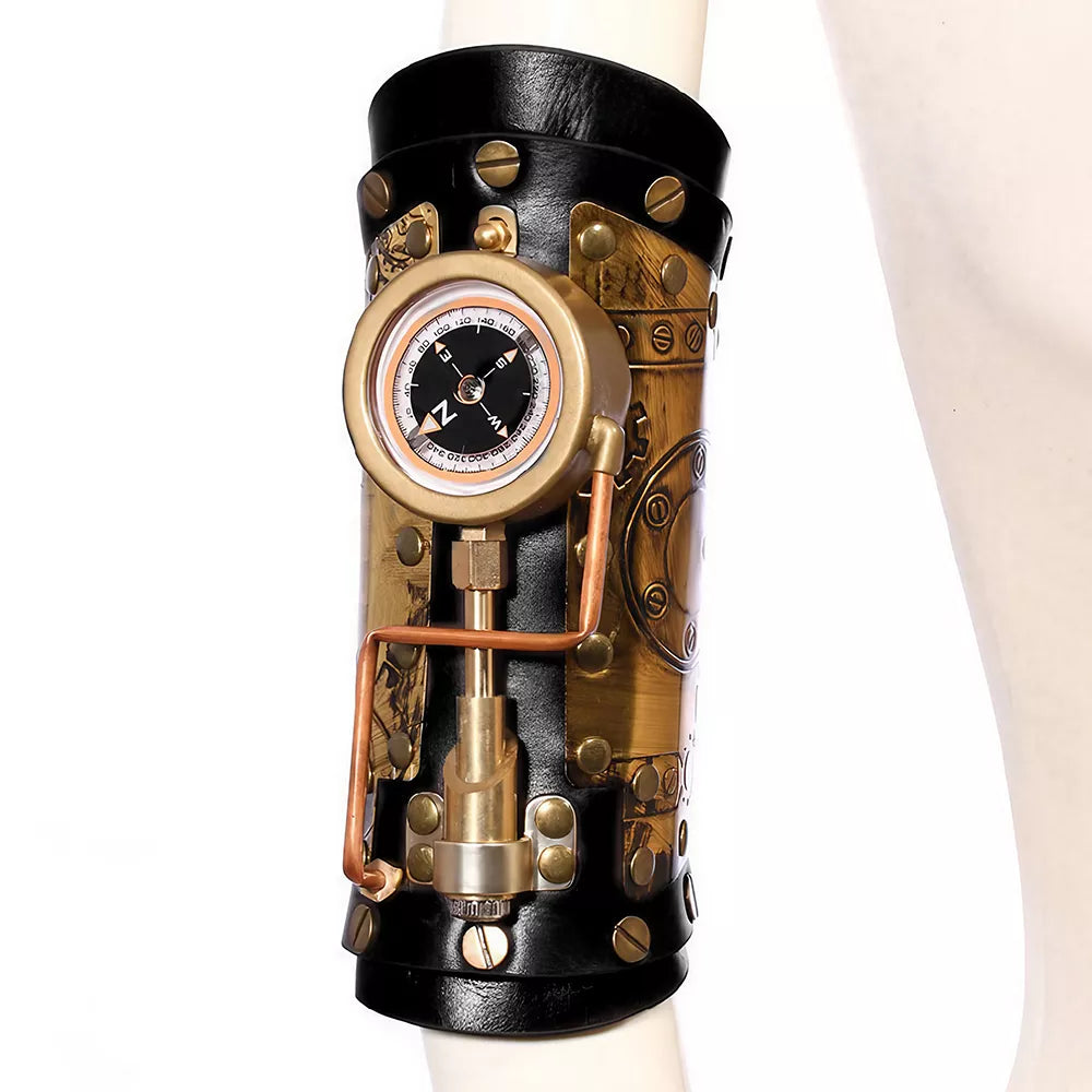 Medieval Vintage Steampunk Arm Cuff Compass Bracelet Halloween Party Arm Band